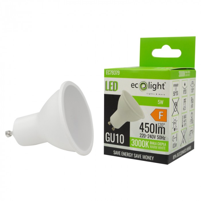 Żarówka LED GU10 5W 3000K